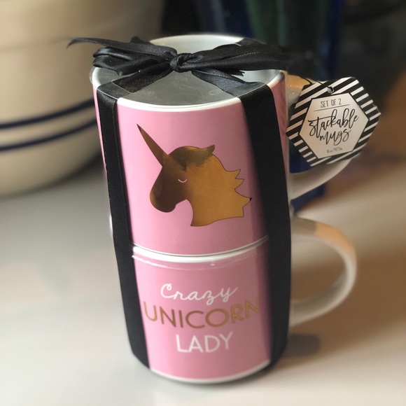Crazy Unicorn Lady Mug Set - Picture 3 of 3